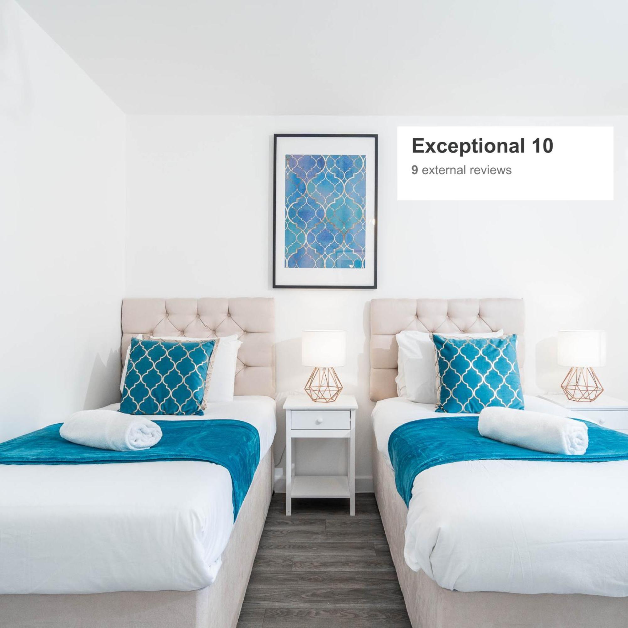Luxury Apartment - Twin Beds - Selly Oak - Off-Street Parking - Free Netflix & Wifi - Top Rated 9Cc Μπέρμιγχαμ Εξωτερικό φωτογραφία
